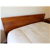 Image 2 : Wooden Bed Frame w/ Headboard 69" x 80" x 40"H (mattress & bedding not included)