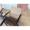 Image 8 : Metal & Glass Oval Outdoor Table 85" x 43" x 29"H w/ 6 Woven Chairs