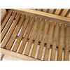 Image 8 : Wooden Rocking Bench w/ Slatted Back & Seat Cushion 50" x 21" x 33"H