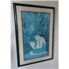 Image 1 : Hawaiian Female Art Print by Pegge Hopper, Framed & Matted 23" x 34"