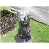 Image 8 : Qty 2 Large Stone Foo Dog Guardian Lions 19" x 13" x 20"H (heavy)