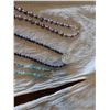 Image 2 : Qty 3 Handcrafted Beaded Necklaces, Misc Stones & Sizes