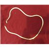 Image 2 : Gold 14k Herringbone Chain Necklace 18"L, 6.3 grams