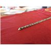 Image 7 : Gold 14k Gemstone Bracelet w/ Diamonds 7.5"L