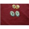 Image 2 : Qty 2 Pair Costume Stud Earrings, Misc Sizes