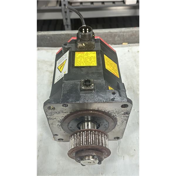 Fanuc #A06B-0243-B400 AC Servo Motor w/#A860-2000-T301 Pulse Coder