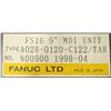 Image 4 : Fanuc #A02B-0120-C122/TAR FS16 9" MDI Unit