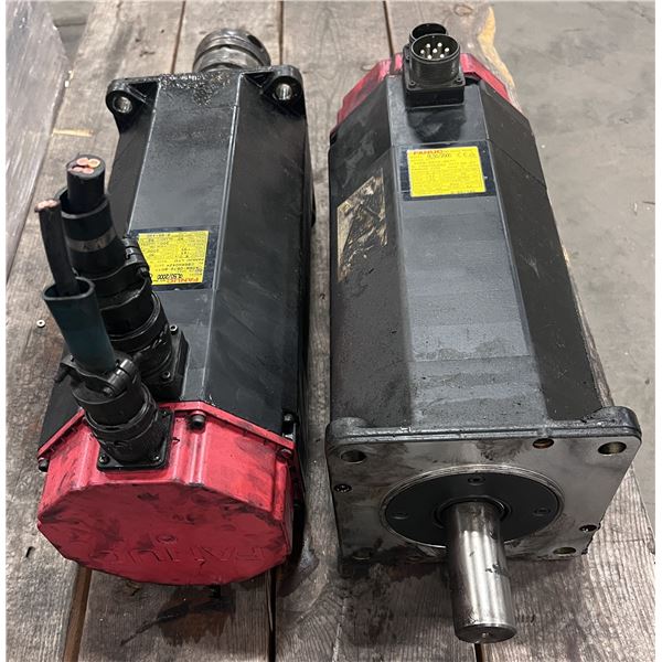 (2) Fanuc #A06B-0572-B077 AC Servo Motors