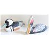 HANDCARVED & PAINTED WOOD DUCKS- LOT OF 2