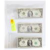 1963 U.S. $1 BILLS- SET OF 3