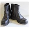 MENS SIZE 8 LEATHER ZIP UP ANKLE BOOT- NEW NO BOX
