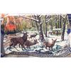Image 1 : VINTAGE TAPESTRY DEER AT SUNSET 3FT X 6 FT