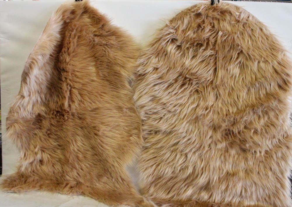 Two Fur Rug TWO 3' X 2' NEW FAUX FUR RUGS