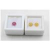 #197-NATURAL YELLOW SAPPHIRE 3.25 CT & RUBY 1.65CT