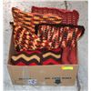 VINTAGE CROCHET/KNIT BLANKETS/PILLOWS LOT