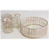 BLOOMING VILLE GLASS RATTAN WRAPPED DECORATIVE-