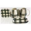 Image 1 : CREATIVE CO-OP "BUFFALO CHECK" SERVING SET 7PCS