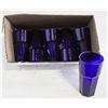 Image 1 : SET OF 6 VINTAGE COBALT BLUE ICED TEA GLASSES