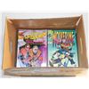 APPROX 150 ASSORTED OLD COMICS, ONE BOX COMIC LOT