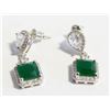 Image 1 : ANTIQUE STYLE CUBIC ZIRCONIA GEMSTONE EARRINGS