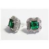 Image 1 : ANTIQUE STYLE CUBIC ZIRCONIA GEMSTONE EARRINGS