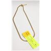 LAYER FLAT SNAKE CHAIN GOLD TONED NECKLACE