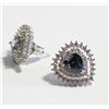 Image 1 : NEW MYSTIC TOPAZ CUBIC ZIRCONIA HEART EARRINGS