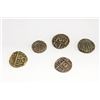 1835-1910 ANTIQUES BHUTAN 1/2 RUPEE COINS x5