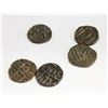 Image 1 : 1835-1910 ANTIQUES BHUTAN 1/2 RUPEE COINS x5