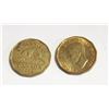 Image 1 : PAIR OF 1942 & 1943 CANADA WWII TOMBAC NICKELS