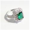 Image 1 : ANTIQUE STYLE CUBIC ZIRCONIA GEM RING, NEW SIZE 7