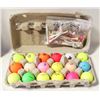 Image 1 : 18 USED COLOUR GOLF BALLS + TEES