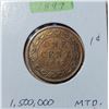 Image 2 : 28)  VICTORIAN 1897 CANADIAN LARGE PENNY.