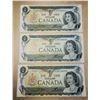 25)  LOT OF 3 CANADIAN 1973 UNCIRCULATED