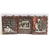 VINTAGE GERMAN BAR PLAQUES- LOT OF 3