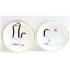 BENJAMIN CHEE CHEE COLLECTOR PLATES- SET OF 2