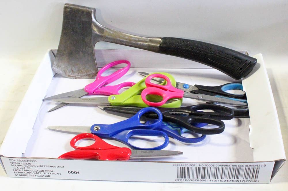 FLAT OF 6 FISKARS,MASTERCRAFTT-FAL SCISSORS+