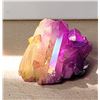 10)  NATURAL AURA CRYSTAL PINK & YELLOW CLUSTER,