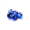 21)  LOT OF 5 ROUND LAB CREATED SAPPHIRE GEM-