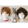 2 WIGS ON HEADS & WIG SHAMPOO & MORE