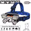 RECHARGEABLE BRIGHT 5-LED WATERPROOF HEADLIGHT