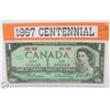1967 CANADIAN 1.00 BILL