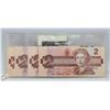 1986 CANADIAN 2.00 BILLS
