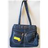 Image 1 : BLUE JEAN PURSE (12" WIDE X 10" HIGH X 4" DEPTH
