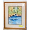 WATERCOLOUR ARTWORK (15"X18") FRAMED PICTURE