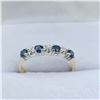 10KT YELLOW AND WHITE GOLD NATURAL BLUE