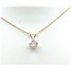 10KT YELLOW GOLD FOUR ILLUSION CZ (0.50CT)