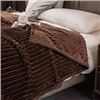 NEW LUXURY FLEECE BLANKET FUR WARM TWIN 60 X 80"