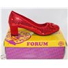 FORUM GLITTER PUMPS ADULT SIZE 8 WOMENS RED HEELS