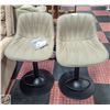 Image 1 : NEWLY ASSEMBLED STYLISH BARSTOOLS SET OF 2 KHAKI